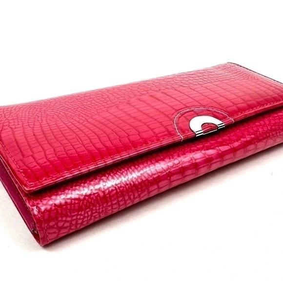 New Genuine Leather Large Wallet Crocodile gift box - Picture 7 of 12